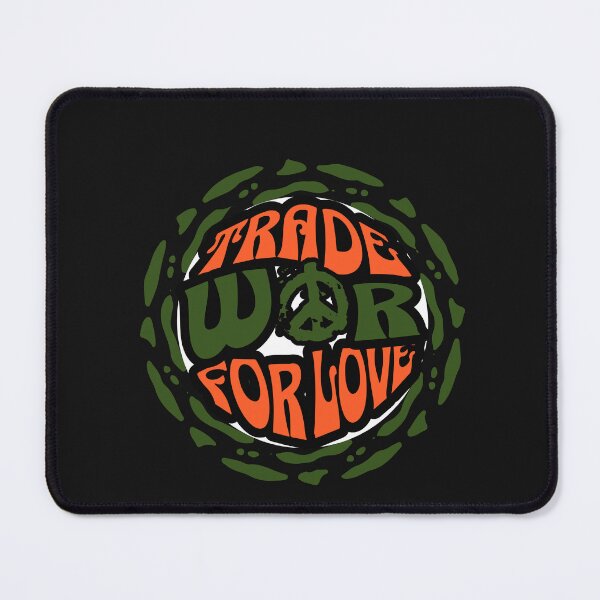 Item preview, Trade War For Love Peace Sign Retro Groovy designed and sold by Tsugraf Designs.