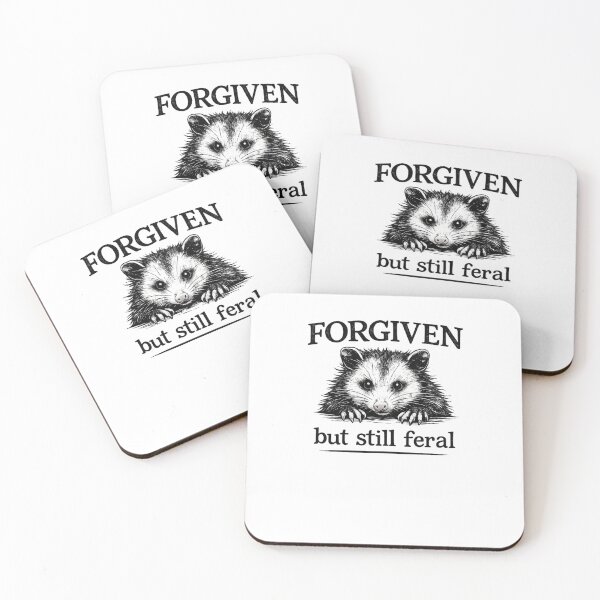 Item preview, Forgiven But Still Feral Opossum Funny Animal designed and sold by snowry.