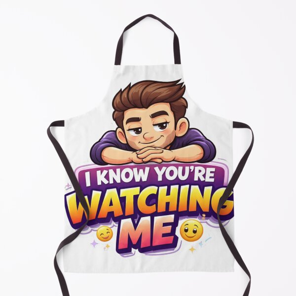 Item preview, I Know You're Watching Me – Funny Cartoon Boy Sticke designed and sold by Hafcishop.