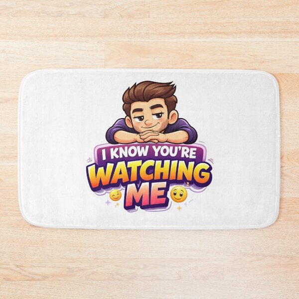 Item preview, I Know You're Watching Me – Funny Cartoon Boy Sticke designed and sold by Hafcishop.