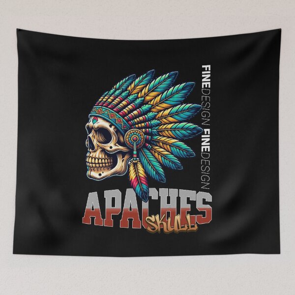 Item preview, Apaches skull designed and sold by wildforcedesign.
