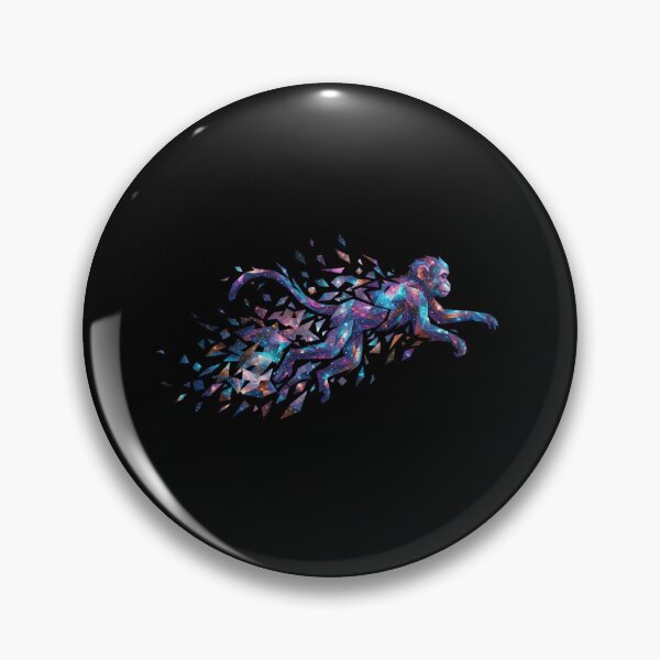 Item preview, Geometric Galactic Monkey – Space Ape Sticker for Astronomy Lovers designed and sold by bsbd-action.