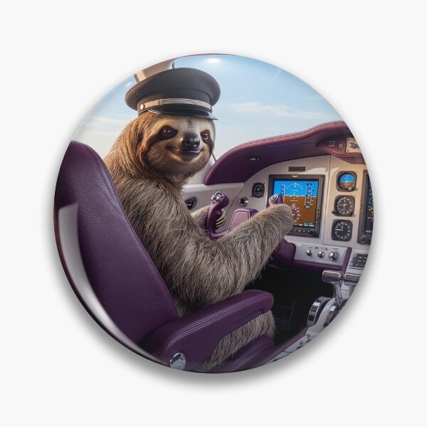 Item preview, Sloth Pilot Scoffs at Turbulence designed and sold by Tridentulus.