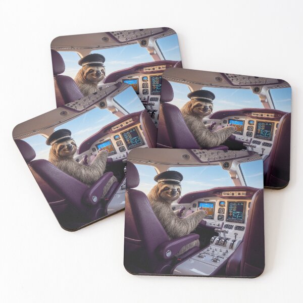 Item preview, Sloth Pilot Scoffs at Turbulence designed and sold by Tridentulus.