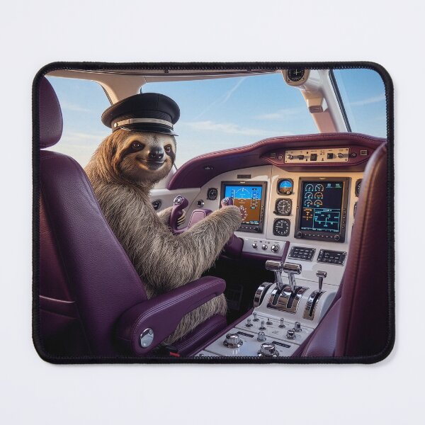 Item preview, Sloth Pilot Scoffs at Turbulence designed and sold by Tridentulus.