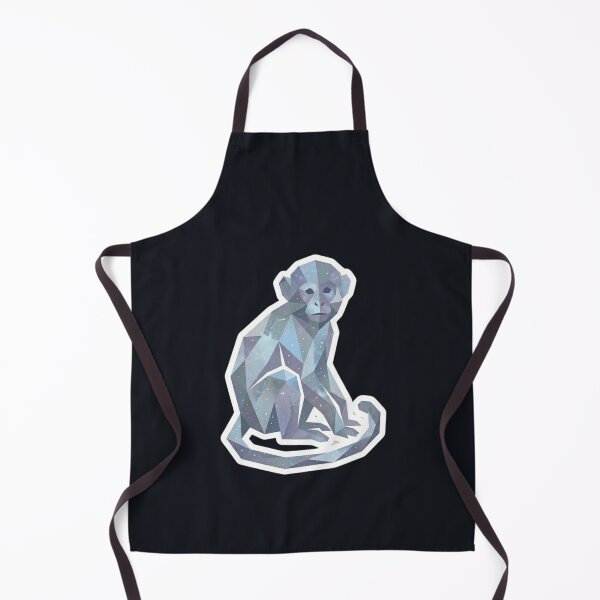 Item preview, Star Crystal Monkey – Minimalist Ape Sticker for Low Poly Style Fans designed and sold by bsbd-action.