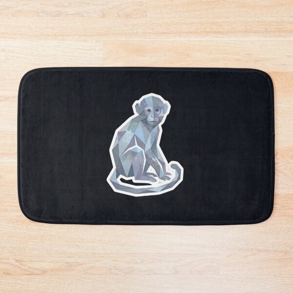 Item preview, Star Crystal Monkey – Minimalist Ape Sticker for Low Poly Style Fans designed and sold by bsbd-action.