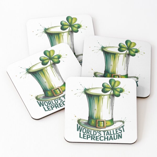 Item preview, Watercolor Tall Leprechaun Hat with Shamrock designed and sold by Bloomkept.