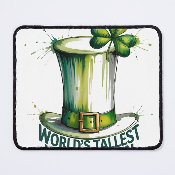 Item preview, Watercolor Tall Leprechaun Hat with Shamrock designed and sold by Bloomkept.