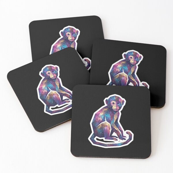 Item preview, Cosmic Thinking Monkey – Space Ape Sticker for Sticker Collectors designed and sold by bsbd-action.