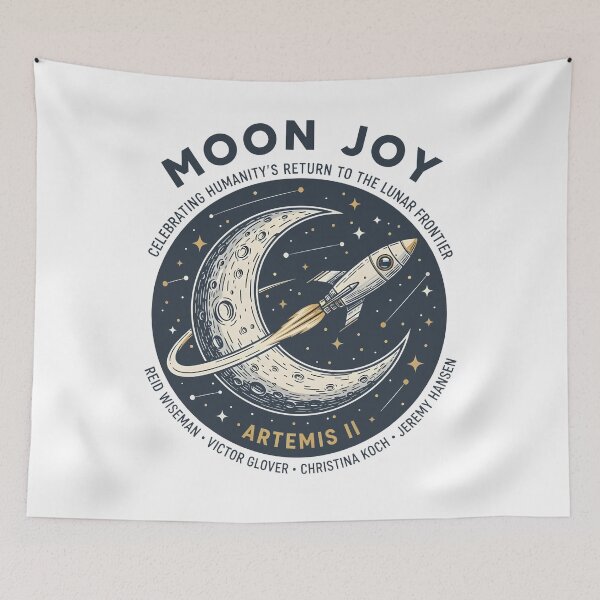 Item preview, Moon Joy Artemis II Shirt Lunar Mission designed and sold by SKULLS4INT.