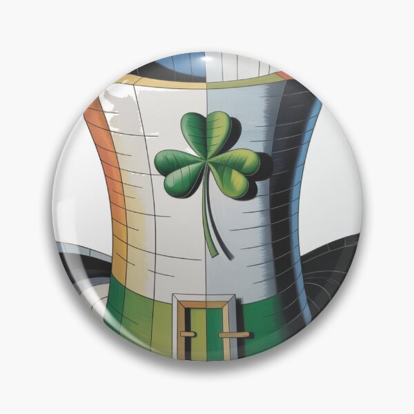 Item preview, Cubist Tall Green Leprechaun Hat with Shamrock designed and sold by Bloomkept.
