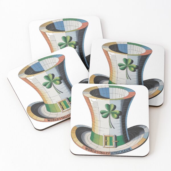 Item preview, Cubist Tall Green Leprechaun Hat with Shamrock designed and sold by Bloomkept.