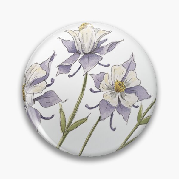 Item preview, Blue Watercolor Flowers designed and sold by NaughtyFlorals.