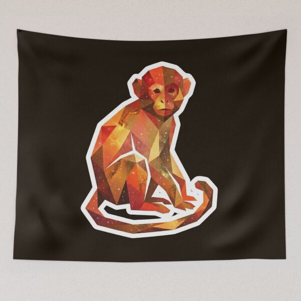 Item preview, Solar Fire Monkey – Warm Ape Design for Warm Color Lovers designed and sold by bsbd-action.