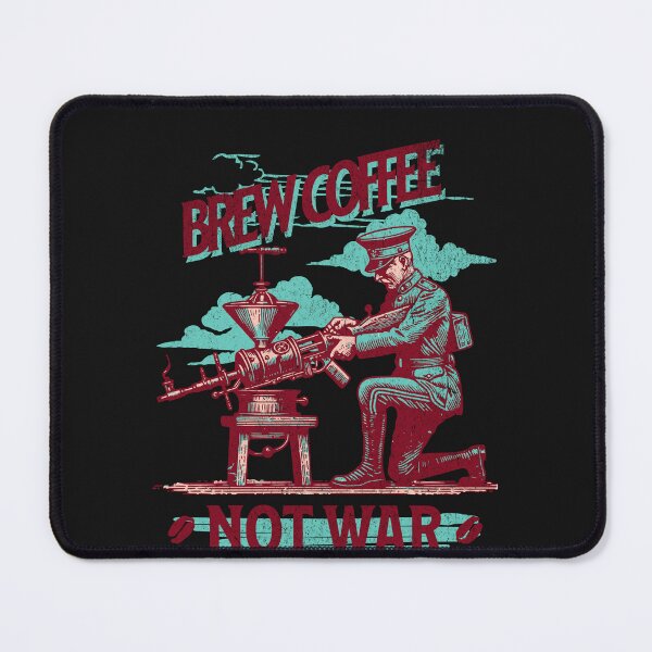 Item preview, Brew Coffee Not War Soldier Coffee Grinder Art designed and sold by Tsugraf Designs.