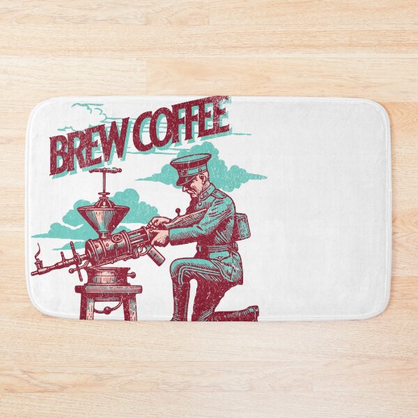 Item preview, Brew Coffee Not War Soldier Coffee Grinder Art designed and sold by Tsugraf Designs.
