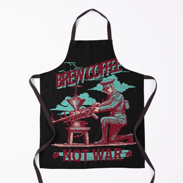 Item preview, Brew Coffee Not War Soldier Coffee Grinder Art designed and sold by Tsugraf Designs.