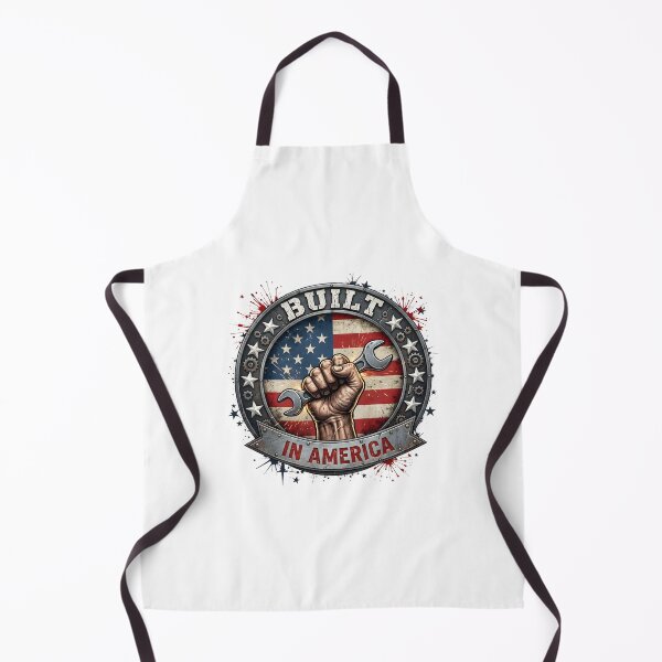 Item preview, Built In America Streetwear Shirt – Industrial Patriotic Graphic Tee designed and sold by relso.