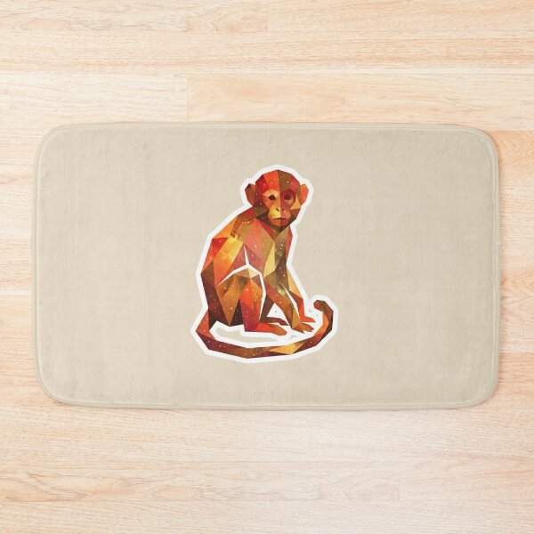 Item preview, Geometric Retro Monkey – Vintage Style Sticker for Classic Lovers designed and sold by bsbd-action.