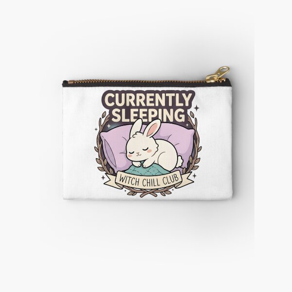 Item preview, Currently Sleeping Lazy Bunny on Pillow Sticker designed and sold by TheLazyVibe.