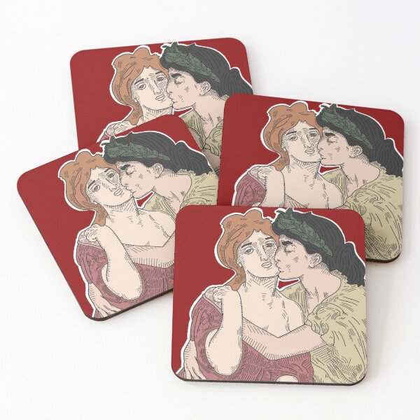 Aperçu de l'œuvre Dessin d'amoureux antiques | Illustration romantique pour la Saint-Valentin créée et vendue par Based History.