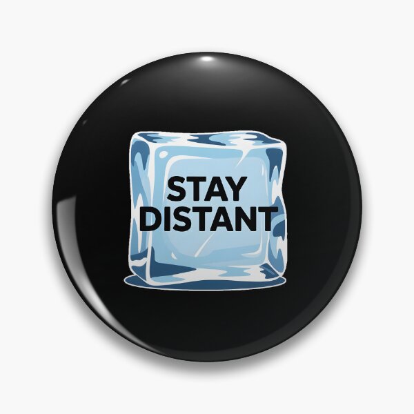 Artikelvorschau, „Stay Distant Ice Block Minimal Aesthetic Emotional Distance Shirt“ entworfen und verkauft von ImaginedSpace7.