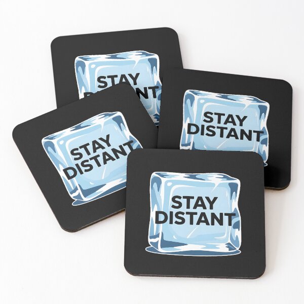 Item preview, Stay Distant Ice Block Minimal Aesthetic Emotional Distance Shirt designed and sold by ImaginedSpace7.