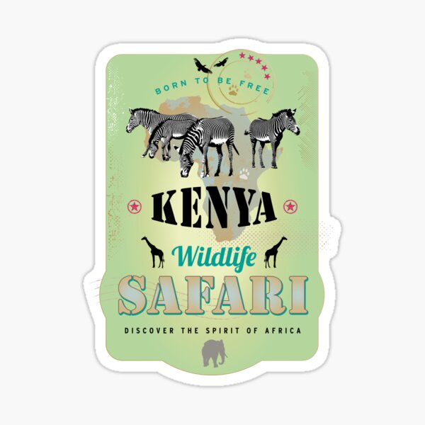 Aperçu de l'œuvre Zèbres Faune Safari Kenya Afrique Girafes créée et vendue par Helen-Storm.
