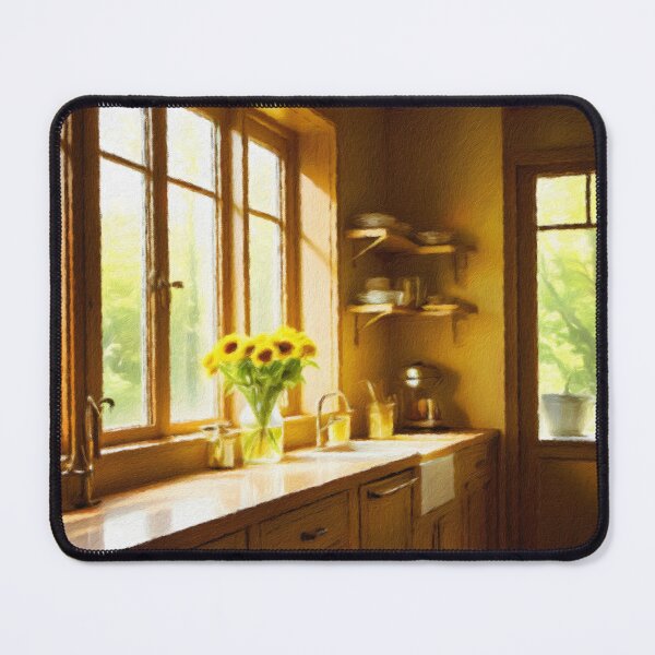 Item preview, Ventana con girasoles - Arte acogedor para la cocina bañada por el sol designed and sold by Zeph1.