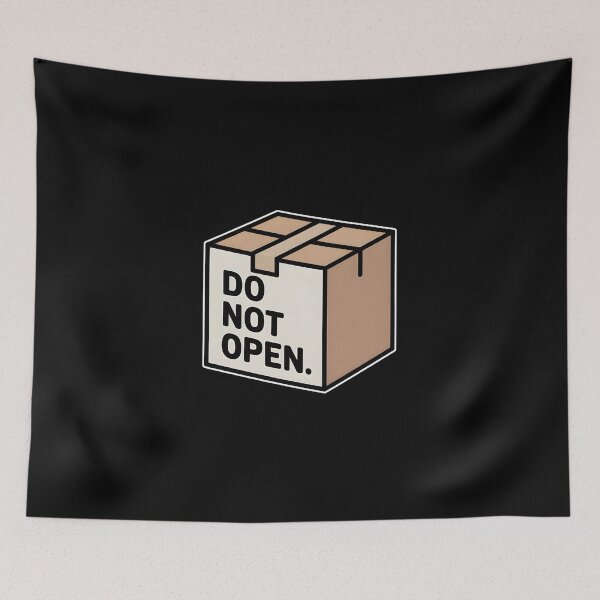 Item preview, Do Not Open Social Boundaries Minimalist Aesthetic Introvert Shirt designed and sold by ImaginedSpace7.