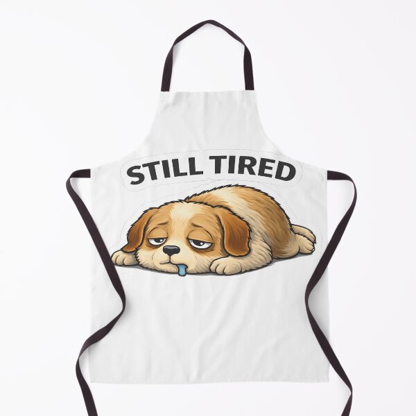 Item preview, Still Tired Dog Sticker | Funny Sleepy Cute Puppy designed and sold by TheLazyVibe.