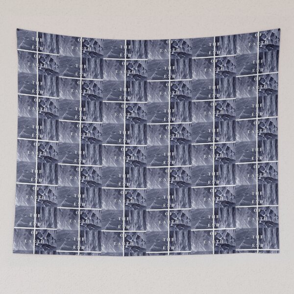 Item preview, the end of earth - blue + border designed and sold by ShirewolfWorks.
