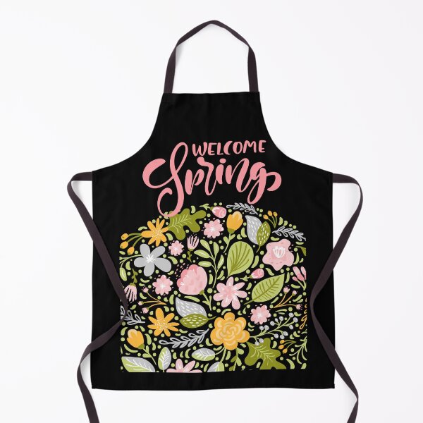 Item preview, Welcome Spring Greeting Card with Pink Hand Lettering and Floral Botanical Arrangement designed and sold by FestivityFinds.