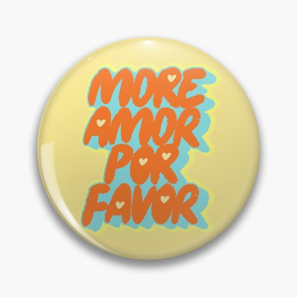 Item preview, More Amor Por Favor - Modern Retro Spanglish Quote designed and sold by nineFlorals.
