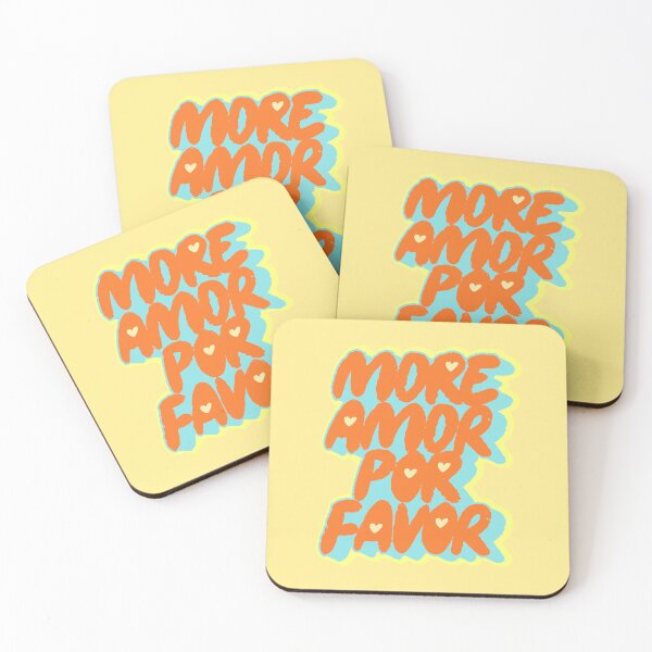 Item preview, More Amor Por Favor - Modern Retro Spanglish Quote designed and sold by nineFlorals.