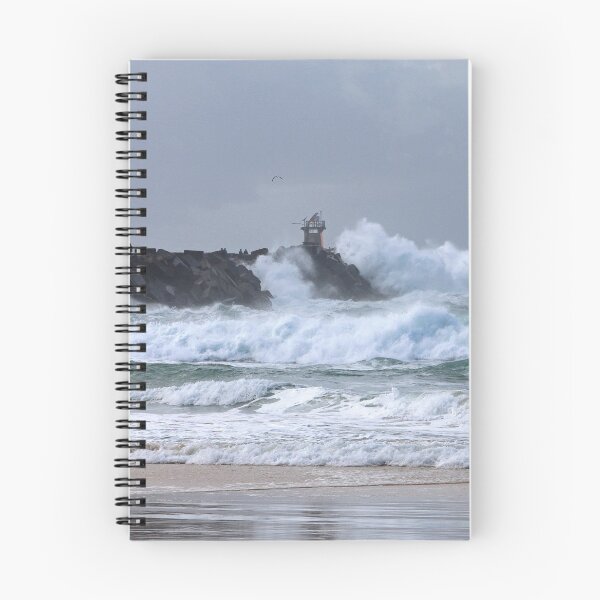 Item preview, Storm surf on Nobbys Breakwall designed and sold by Timothy John Keegan.