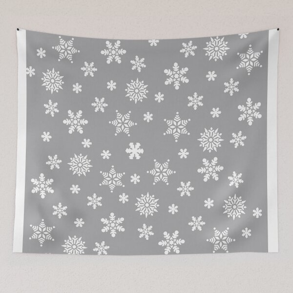 Item preview, Snow Flurries – Light Grey Snowflake Pattern designed and sold by Lainey1978.