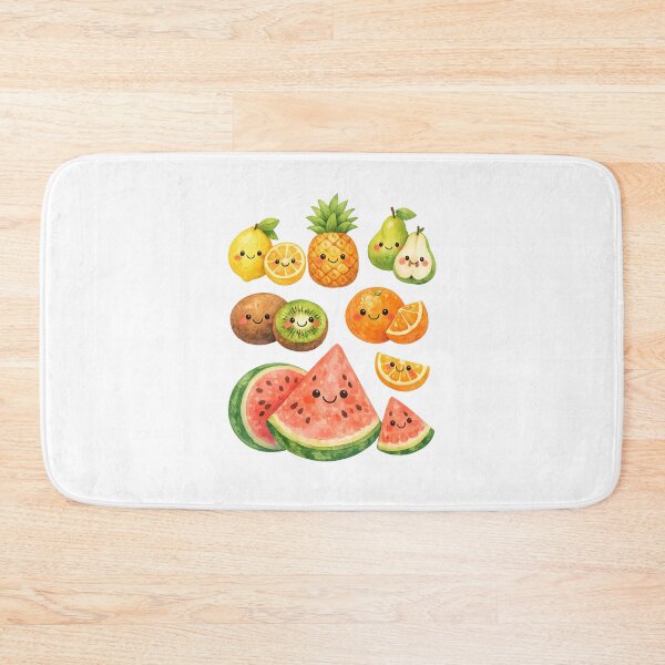 Item preview, Cute Smiling Fruits Watercolor Pattern Design designed and sold by Art Shadow.