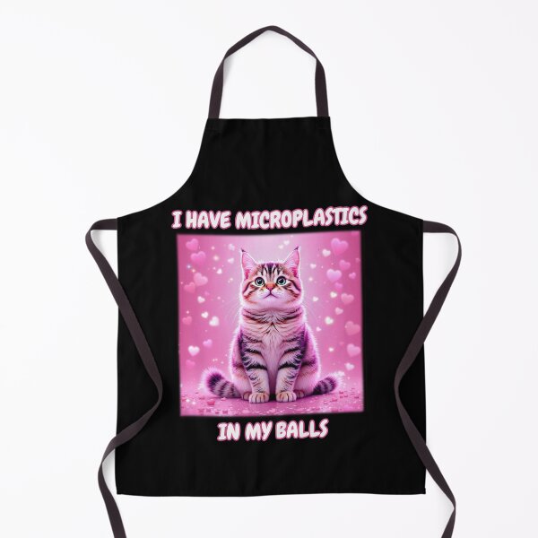 Item preview, I Have Microplastics In My Balls Funny Cat Meme Dankq designed and sold by Dressed For Duty.