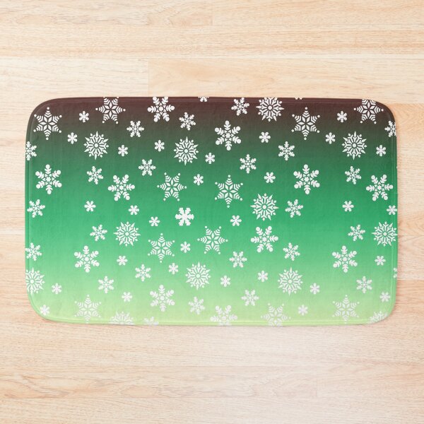 Item preview, Snow Flurries – Red Green Cream Ombre Snowflake Pattern designed and sold by Lainey1978.
