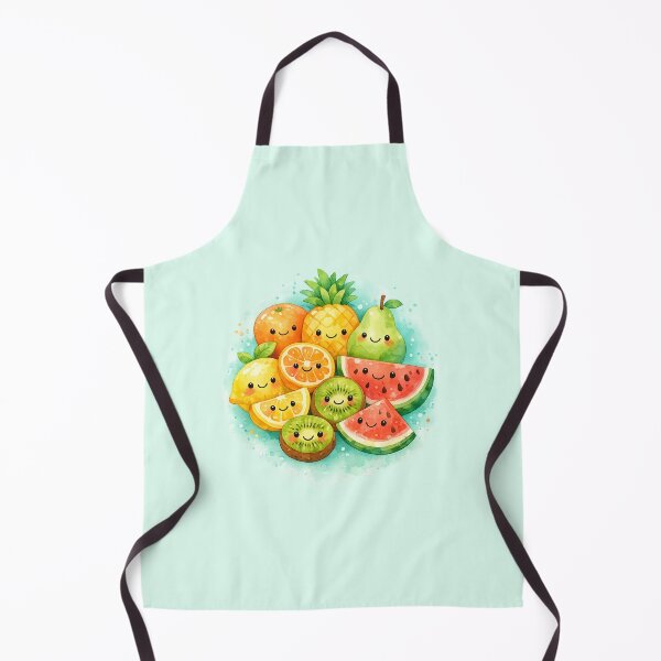 Item preview, Cute Watercolor Smiling Fruits Sticker Design designed and sold by Art Shadow.