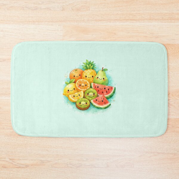 Item preview, Cute Watercolor Smiling Fruits Sticker Design designed and sold by Art Shadow.