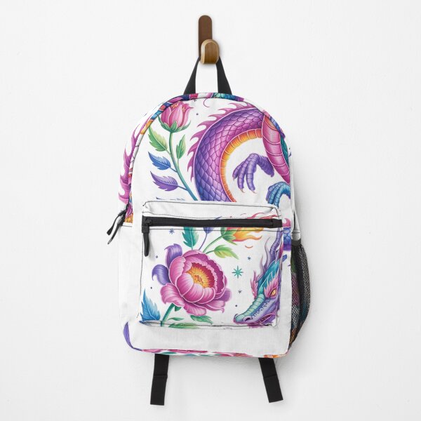 Item preview, Watercolor Dragon Flowers Beautiful Art Colorful Graphic designed and sold by Dressed For Duty.