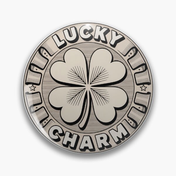 Item preview, Vintage Badge Four Leaf Clover with Heart designed and sold by Bloomkept.