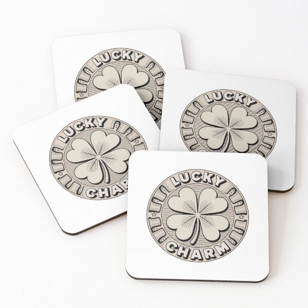 Item preview, Vintage Badge Four Leaf Clover with Heart designed and sold by Bloomkept.