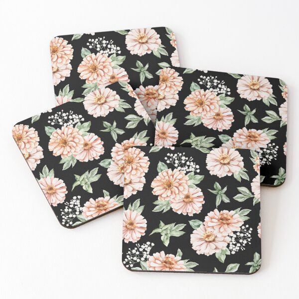 Item preview, Boho Peach Zinnia & Sage Green Floral Watercolor Phone Case designed and sold by FestivityFinds.