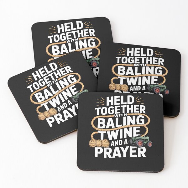 Item preview, Held Together With Baling Twine and a Prayer Tractor designed and sold by Dressed For  Duty.