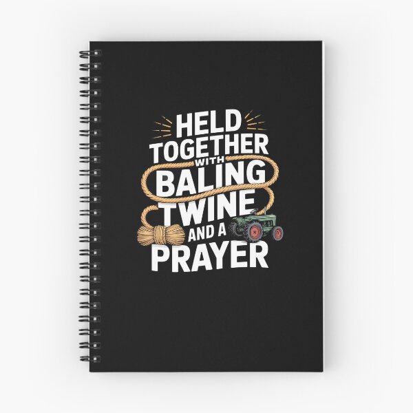 Item preview, Held Together With Baling Twine and a Prayer Tractor designed and sold by Dressed For  Duty.