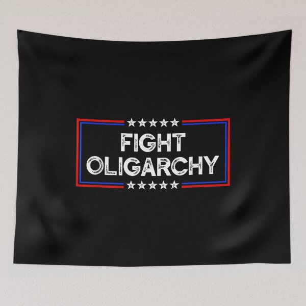 Item preview, Fight Oligarchy - Stand Against Corporate Greed Activist designed and sold by ElaineZPink.